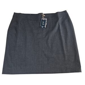 SQ Uniforms Gray Womens Skirt Sz 18R Midi Career Professional Court Church NWT